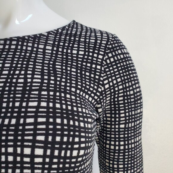 Bar III Black and White Patterned Top - Picture 4 of 5